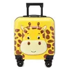Nueva Maleta Infantil 3D de Dibujos Animados de 18 Pulgadas con Ruedas Giratorias Maleta de Cabina Maleta de Viaje de Negocios Caja de Regalo para Eventos