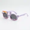 Lindas Gafas de Sol Rosas para Niños, Gafas de Sol con Protección UV para Bebés, Gafas Decorativas para Fotos Estilo Dibujos Animados