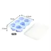 Bandeja de Hielo de Silicona de Dibujos Animados de 6 Piezas con Tapa Molde para Cubitos de Hielo Casero Molde para Hornear Pasteles de Cocina Molde de Silicona Asimétrico