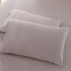 Fronha Simples Listrada Tricô Algodão Fronha Única Algodão Jersey Algodão Puro Par de Fronhas Venda Direta