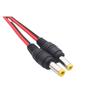 Cable de alimentación de monitoreo rojo y negro interfaz macho y hembra cable de alimentación CC enchufe cable cable de PVC grueso cable de alimentación de cobre puro