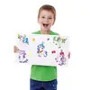 8 piezas/set de lindas pegatinas originales de cara de unicornio de dibujos animados que cambian de cara transfronterizas pegatinas de recompensa creativas educativas de bricolaje para niños