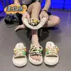 Pantuflas de Tira Estilo Princesa de Dibujos Animados Plataforma Suela Gruesa Zapatillas que Aumentan la Altura Verano 2025 Nuevas Sandalias Versátiles para Usar Afuera