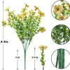 Oportunidade de Produto Primavera e Verão Transfronteiriço Flor Artificial Externa Violeta Flor Artificial Margarida Pequena Folha Grande Cesta Suspensa de Chão