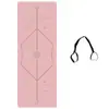 Tapete de Yoga Micro-Borracha Natural Antiderrapante Espesso Alargado para Homens e Mulheres Tapete Fitness Profissional com Linha Tuhao para Homens e Mulheres