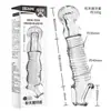 Condón Sirius con Forma Agradable en Forma de Diente para Hombres, Usable, Roscado Extendido, Cristal Transparente, Una Pieza, Envío Directo