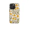 Funda de Teléfono Personalizada Estilo Retro Flor Amarilla Película Artística Estilo Ins Cobertura Total Anti-caídas Carcasa Dura Estilo Bosque Fresco Teléfono