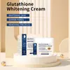 Creme Hidratante de Glutationa Transfronteiriço, Creme de Glutationa Clareador com Niacinamida e Ácido Hialurônico Redutor de Poros