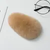 Pinza para el Cabello de Pelo de Conejo Rex Real, Accesorio para el Cabello de Piel, Pinza Grande de Peluche Bb, Horquilla de Pelo de Piel con Estampado de Leopardo, Accesorio para el Cabello de Pinza Lateral, Exquisito