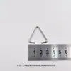 Anillo de Conector de Hebilla Triángulo Abierto de Acero Inoxidable Dun Ang Hebilla de Llavero Bolsa DIY Joyería Decoración Accesorios