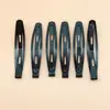 Clip de guisante de pintura negra el más vendido simple para mujeres adultas clip para el pelo de acero suministro de boutique fabricantes de joyería ventas directas