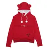 Moda casual de otoño e invierno transfronteriza europea y americana para mascotas perro y gato ropa con capucha sudadera para padres e hijos abrigo para perro ropa