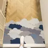 Tapete de Entrada com Laços de Seda, Resistente a Manchas, Fácil de Manter, Tapete Antiderrapante para Área de Troca de Sapatos na Entrada, Cortável Livremente para Porta de Entrada