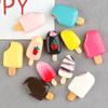 Helado de fresa, paleta de helado, comida, accesorios de juego, accesorios de resina para bricolaje, pegamento en crema, material de parche para carcasa de teléfono móvil
