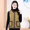 Chaleco de Invierno de Forro Polar Estilo Nuevo, Chaleco Cálido de PU de Moda para Otoño e Invierno con Pompones, Chaleco Chaqueta Holgado para Personas de Mediana Edad y Mayores