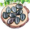 Venta caliente transfronteriza adornos colgantes de piedra natural ópalo gota de agua plana accesorios de joyería no porosos DIY colocación creativa
