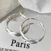 Brincos Geométricos Escovados de Luxo Leve Transfronteiriços, High-End, Simples e Versáteis, Design de Nicho, Brincos Personalizados Diários para o Trabalho
