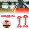 Aço inoxidável Outdoor Camping Tent Ground Nail Splint Ground Nail Canopy Wind Rope Buckle Spring Fish Bone Nail Camping Suprimentos