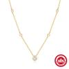 Collar Diario Clásico de Plata de Ley S925 Incrustado con Diamantes para Mujer Cadena de Clavícula Ligera de Lujo Elegante de Alta Calidad Venta Caliente Europea y Americana