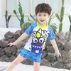 Traje de baño para niños Niños Verano Bebé Protección solar Secado rápido Dividido Bañador Niños Niños Mediano y Grande Niños Lindo Conjunto de Equipo