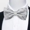 Estoque Pronto do Fabricante Gravata Borboleta Jacquard Formal Masculina para Negócios, Casamento, Festa, Gravata Borboleta Floral de Poliéster em Forma de Seta
