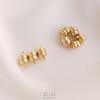 Color oro 14K 6mm plano hamburguesa hebilla magnética fuerte pulsera collar DIY hecho a mano accesorios de hebilla magnética para acabado de joyería