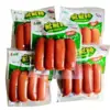 Salsicha Grelhada Crocante Jinluo Salsicha Crocante Sabor Picante Original Pacote 140g Salsicha de Presunto de Carne Caixa Inteira Salgadinhos