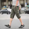 Macacão Fresco de Verão Novo Estilo Cor Sólida Marca Tendência Shorts Casuais Largos Versátil Tendência Calças de Praia Calças de Meio Comprimento