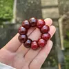 Pulsera de raíz de Bodhi de ajo amarillo cremoso más vendida para alivio del estrés, cuentas de raíz de Bodhi trenzadas a mano para inquietarse y alivio del estrés
