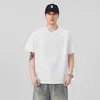 Ropa de Hombre Fengshe / 2026 Verano Nueva Camiseta de Hombre Manga Corta Cuello Redondo Cuello en V Metálico Top Camiseta de Moda