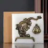 Quemador de Incienso Estilo Antiguo Tenglong Sihai, Quemador de Incienso Colgante Boshan, Decoración Estilo Chino para Hogar y Oficina, Quemador de Incienso, Quemador de Incienso de Escritorio