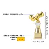 Trofeo de Fútbol Personalizado para Niños Competición de Portero Tiro Hombre Dorado Pequeño Creativo Trofeo de Plástico Personalizado Venta al por Mayor