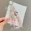 [Sonho de Borboleta Roxa] Corrente de Celular com Contas de Borboleta Roxa de Luxo Leve, Elegante de Indústria Pesada, Pingente de Bolsa Moderno e Versátil