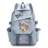 Mochila Anime Desenho Animado Bocchi the Rock, Pedra Solitária, para Meninas, Alunos do Ensino Fundamental e Médio, Bolsa de Ombro Duplo de Grande Capacidade