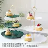 Arranjo de Aniversário Decoração de Mesa de Sobremesas Ornamentos Prateleira de Exibição de Casamento Mesa de Festa Bandeja de Plástico para Bolo Suporte para Lanches
