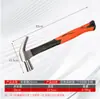 Martillo de Garra de Acero de Alto Carbono con Mango de Madera para Uso Doméstico, Electricistas y Carpinteros, Martillo de Uñas Grande Antideslizante con Mango Rojo