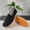 Zapatos de Tela Old Beijing de Artemisa para Hombre Suaves Transpirables Suela de Goma T Zapatos sin Cordones Moldeados por Inyección Trabajo Suela Amarilla Zapatos Venta al por Mayor
