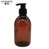 Botella de Loción para Mascotas 300ml Marrón Champú Botella Vacía Gel de Ducha Botella con Dosificador Botella de Desinfectante de Manos Botella de Loción Corporal