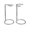 Suporte para Navalha de Barba Masculina, Suporte de Ferragem para Cabeça Única, Cabeça Única, Prata, Altura 9cm, Suporte Único para Escova de Barba