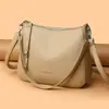 Bolsa de mão feminina, uma bolsa de ombro elegante e luxuosa com textura de padrão lichia, perfeita para o dia a dia, com grande capacidade, design simples e moderno, e pode ser usada como bolsa transversal ou de ombro.