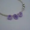 Lote pequeño al por mayor 2 cm flor de cinta hecha a mano flor de rosa