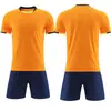 Traje de Uniforme de Fútbol al por Mayor Personalizado para Hombres y Mujeres Uniforme de Equipo de Entrenamiento de Manga Corta Competición Deportiva Estudiantil Camiseta de Fútbol Transpirable de Secado Rápido