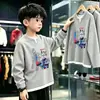 Suéter Base de Punto Waffle Estilo Coreano de Dos Piezas Falsas para Niños de Primavera y Otoño para Niños Mayores y Pequeños, Top Casual Versátil de Moda
