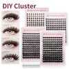 Europa e Estados Unidos cross-border quente DIY único cluster segmentado hot melt cabelo curling grosso grande capacidade enxerto cílios postiços