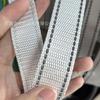 Suministro en stock cinta reflectante de nailon de imitación con patrón de cuentas de punto de salto cinta para mascotas de 2 cm 1,5 cm de grosor