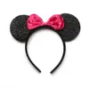 Diadema de Pelo de Pino de Dibujos Animados Cabello Mijo Cuello Cabeza Diadema de Cabeza de Mickey Mouse Lazo Minnie Mickey Diadema de Fiesta Fabricante Mayorista