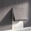 Pegatinas de Pared 3D Ranuradas Imitación Reja Transfronteriza Autoadhesivas Decoración de Pared de Sala de Estar TV Papel Tapiz Engrosado Impermeable y a Prueba de Humedad