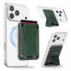 Soporte de Tarjeta Magnética de Cuero Elástico 5 Colores Para iPhone 17 Pro Max 16 15 14 13