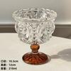 Copa Dulce de Hogar Estilo Palacio Nórdico en Relieve Helado Nido de Pájaro Copa de Leche Ácida Premium Estilo Europeo Copa para Bebida Fría