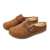 Sapatos Birkenstock 2026 Primavera/Verão Novos Mules Femininos Confortáveis e Modernos com Solado Grosso e Biqueira Fechada